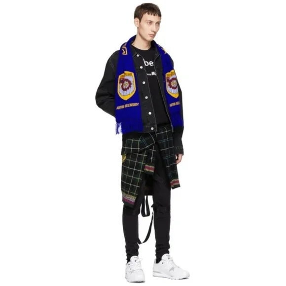 Burberry Black Bondage Strap Leggings